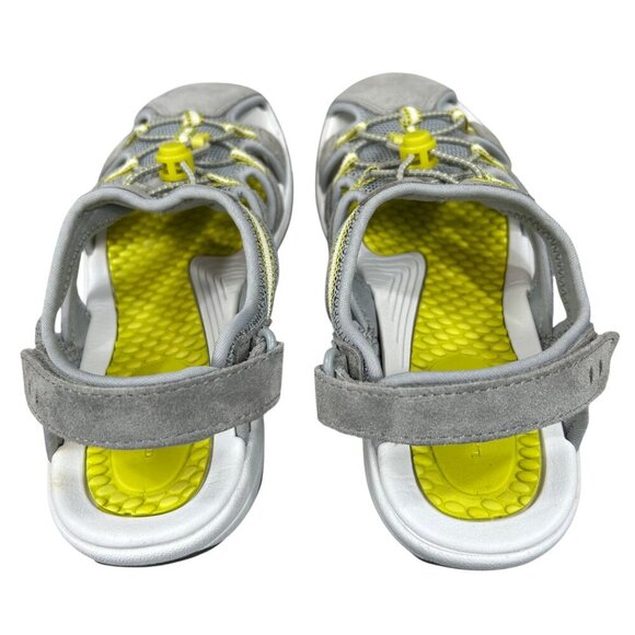 Lands' End Gray Closed Toe Comfort Adjustable Sport Hiking Sandals Size 8D - Picture 6 of 12